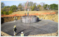 turbine foundation construction